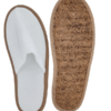 100 Pares, Pantuflas de Hotel Biodegradables con Suela de Fibra de Coco 29cm